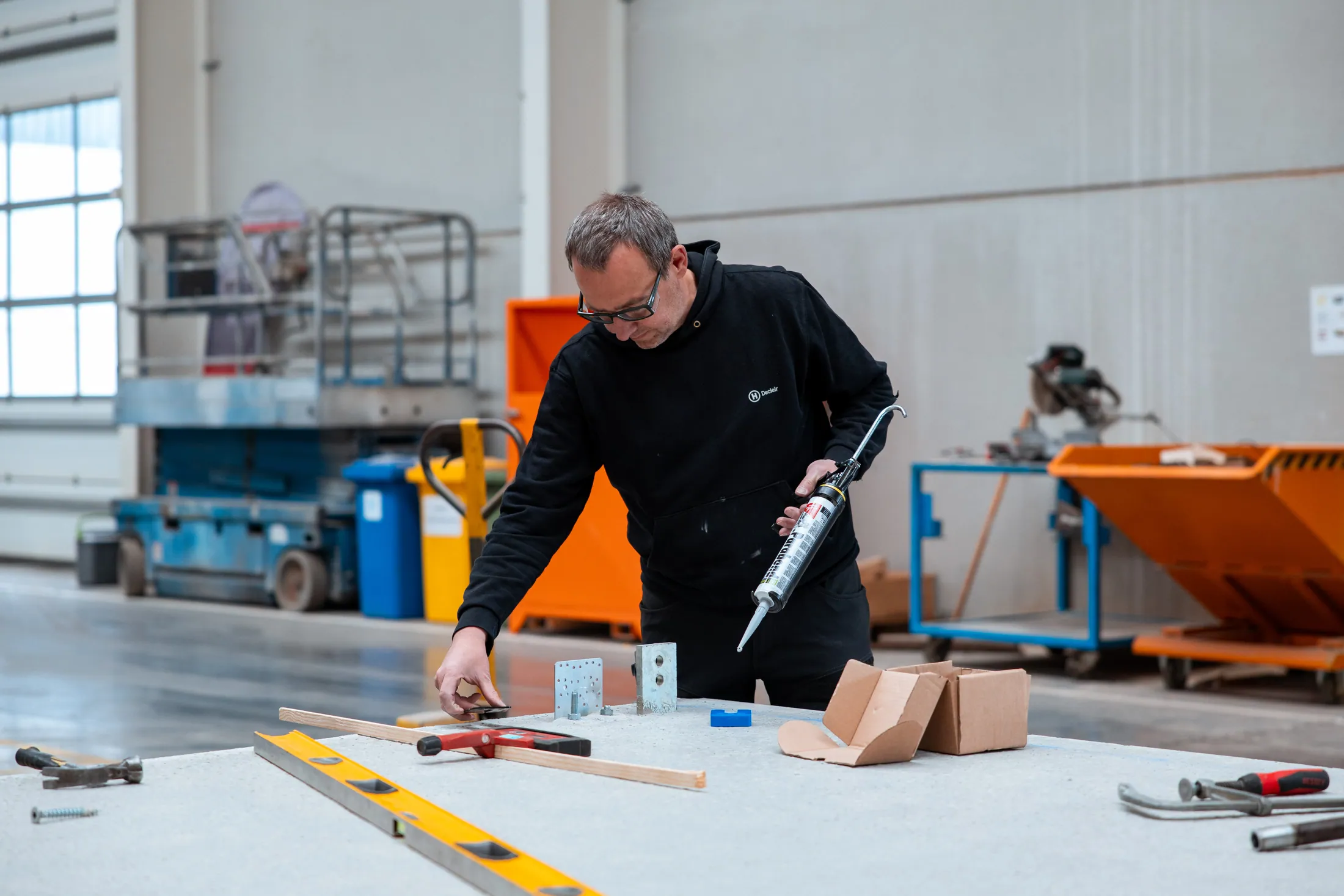 Opmeting tijdens de productie van een modulaire woning